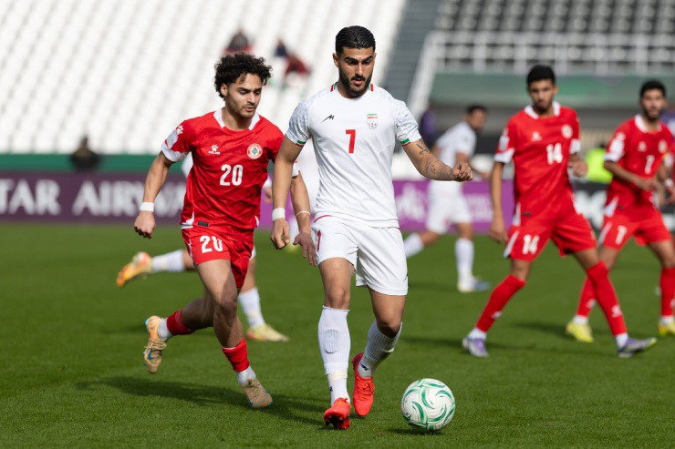 U23 Iran (áo trắng) gây thất vọng (Ảnh: AFC)