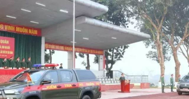 Dàn xe của Quân đội xuất quân phục vụ Đại hội Đ...