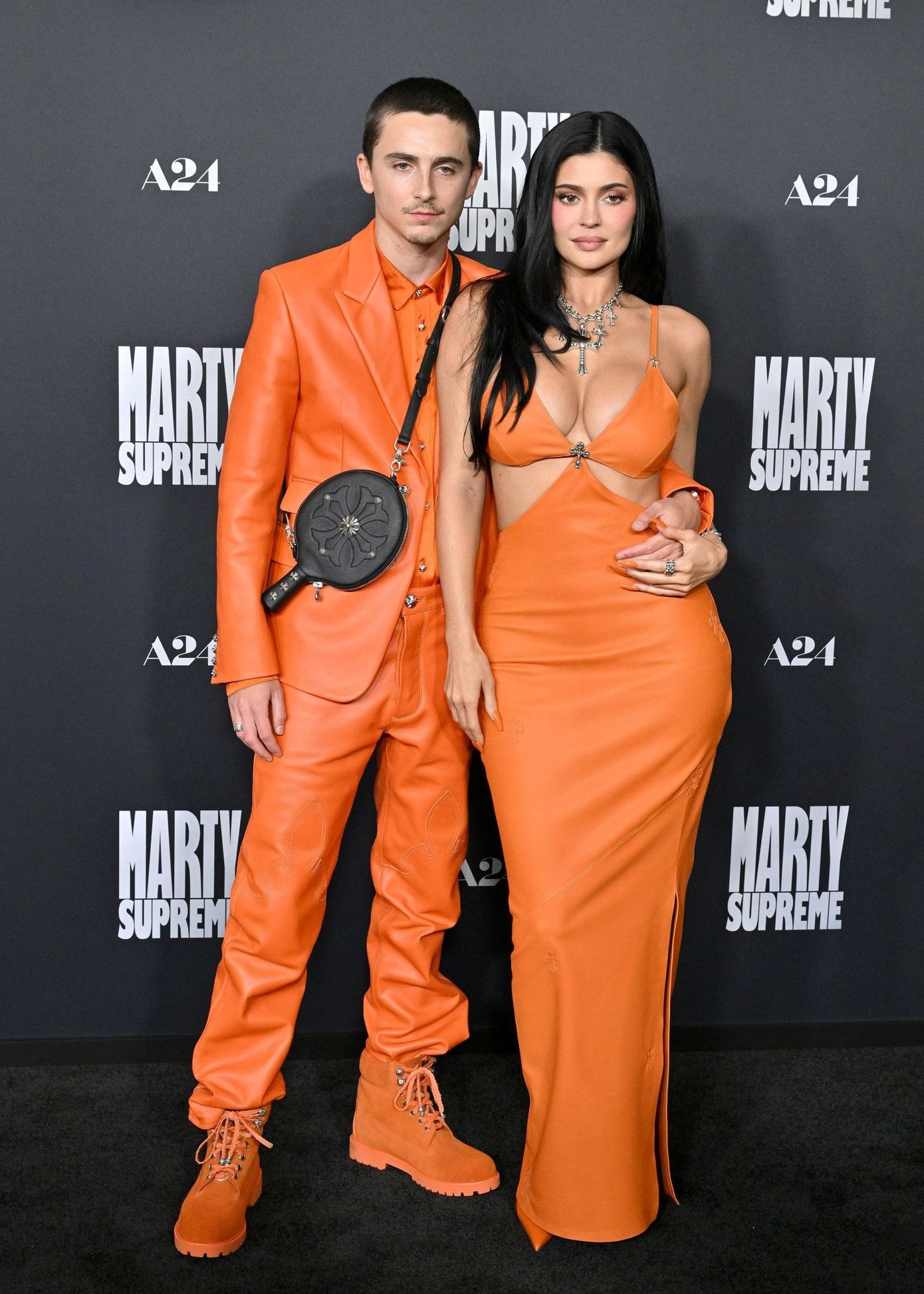 Timothée và bạn gái Kylie Jenner. Ảnh: Getty.