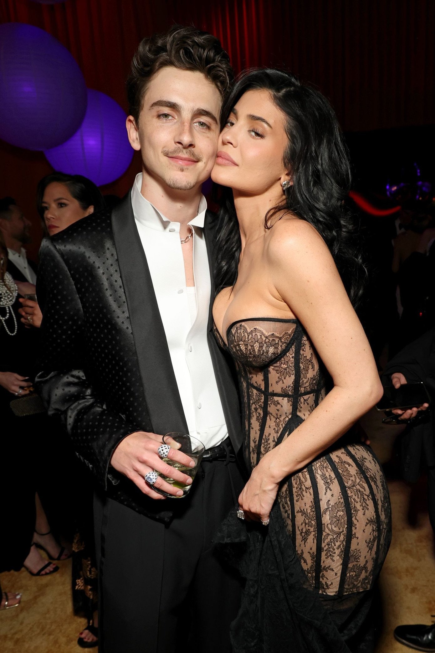 Timothée và bạn gái Kylie Jenner. Ảnh: Getty.