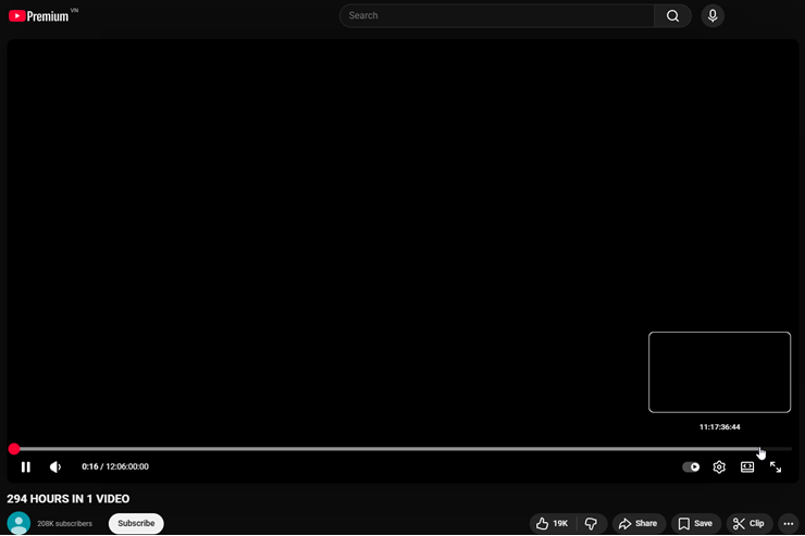 Một video khác với độ dài 294 tiếng đồng hồ.