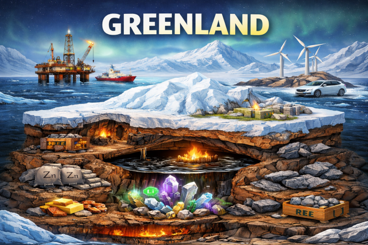 Greenland được đánh giá là một vùng đa dạng tài nguyên khoáng sản