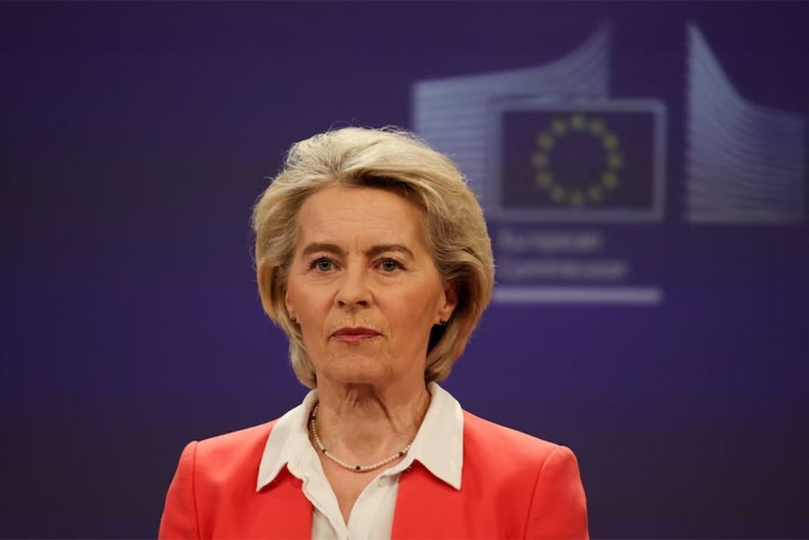 Chủ tịch Ủy ban châu Âu Ursula von der Leyen. Ảnh: Reuters