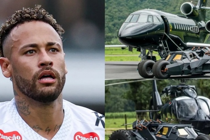 Neymar khoe bộ sưu tập siêu xe và máy bay 'Batman' trị giá 1.700 tỷ đồng