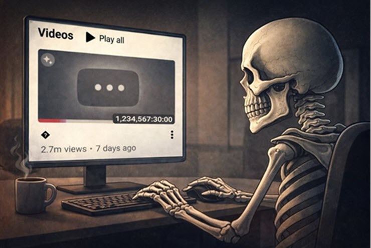 YouTube xuất hiện video dài... 140 năm, hút 3,4 triệu người xem