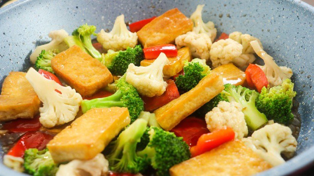 Bông cải xào đậu hũ non