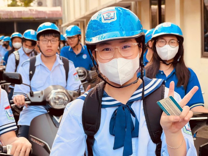 Học sinh trường THPT Hàng hải, Hải Phòng. Ảnh: Nhà trường cung cấp