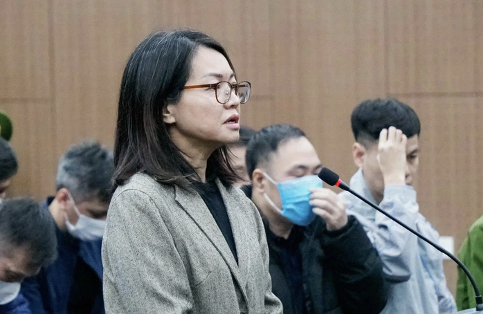 Bị cáo Trần Việt Nga tại phiên toà