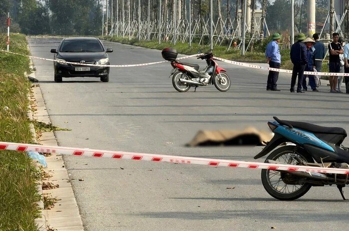 Hiện trường vụ án mạng tại Khu công nghiệp Phố Nối A khiến nữ công nhân 20 tuổi thiệt mạng.