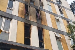 Nghi án đốt nhà trọ ở Hà Nội: Trước khi cháy nhà có tiếng cãi nhau, xô xát gây náo loạn khu dân cư