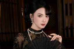 Mốt áo dài ren phong cách 'phú bà' lên ngôi