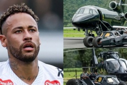 Neymar khoe bộ sưu tập siêu xe và máy bay 'Batman' trị giá 1.700 tỷ đồng