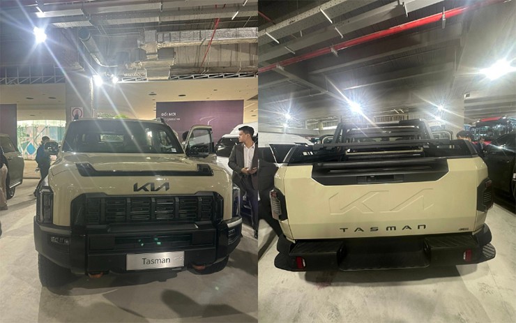 Kia Tasman X-Pro sẽ là đối thủ đáng gờm của Ford Ranger Raptor. Ảnh: MXH