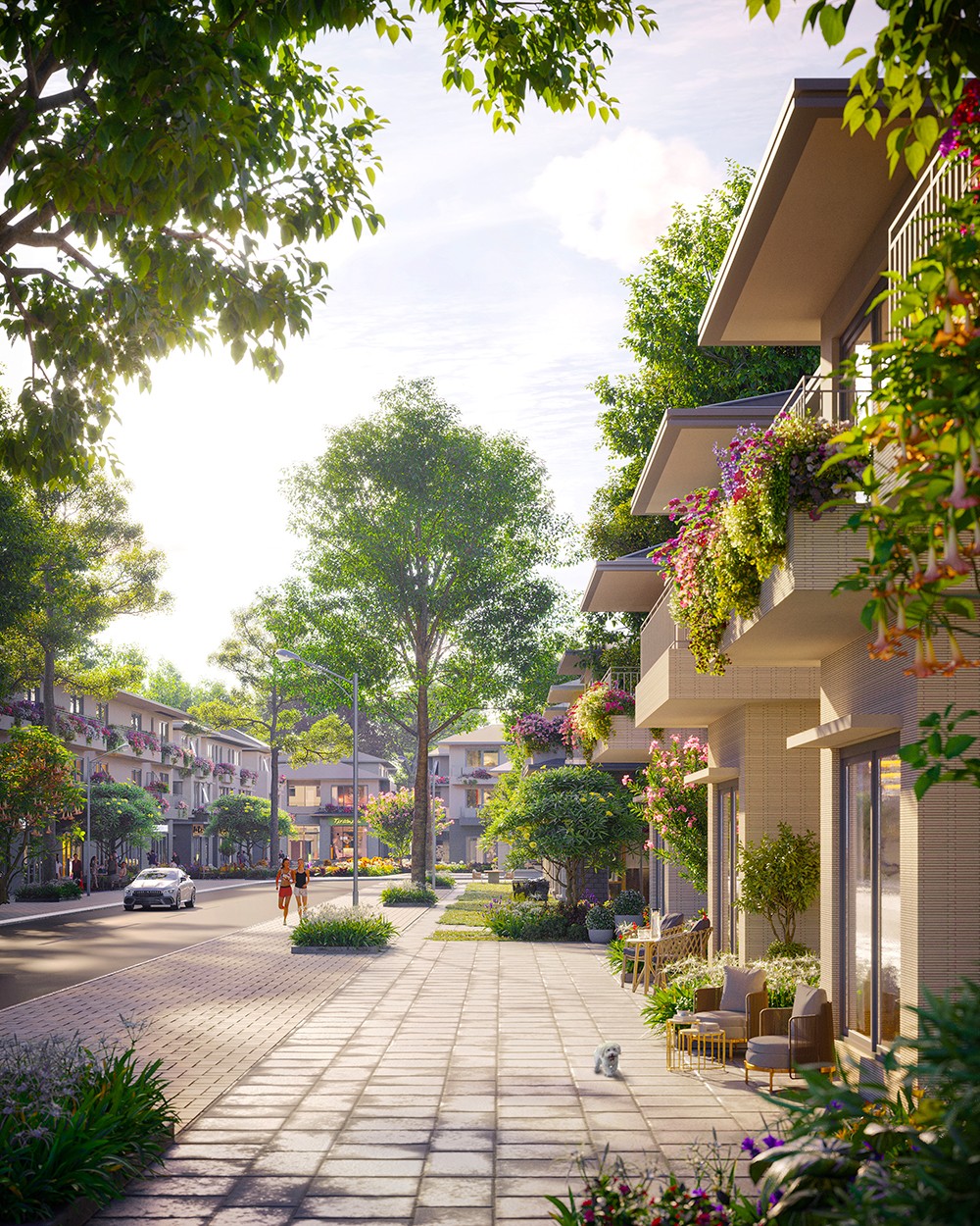 Không khí vui tươi, sôi động trên mỗi bước chân cư dân phân khu Mùa Lễ Hội Eco Retreat