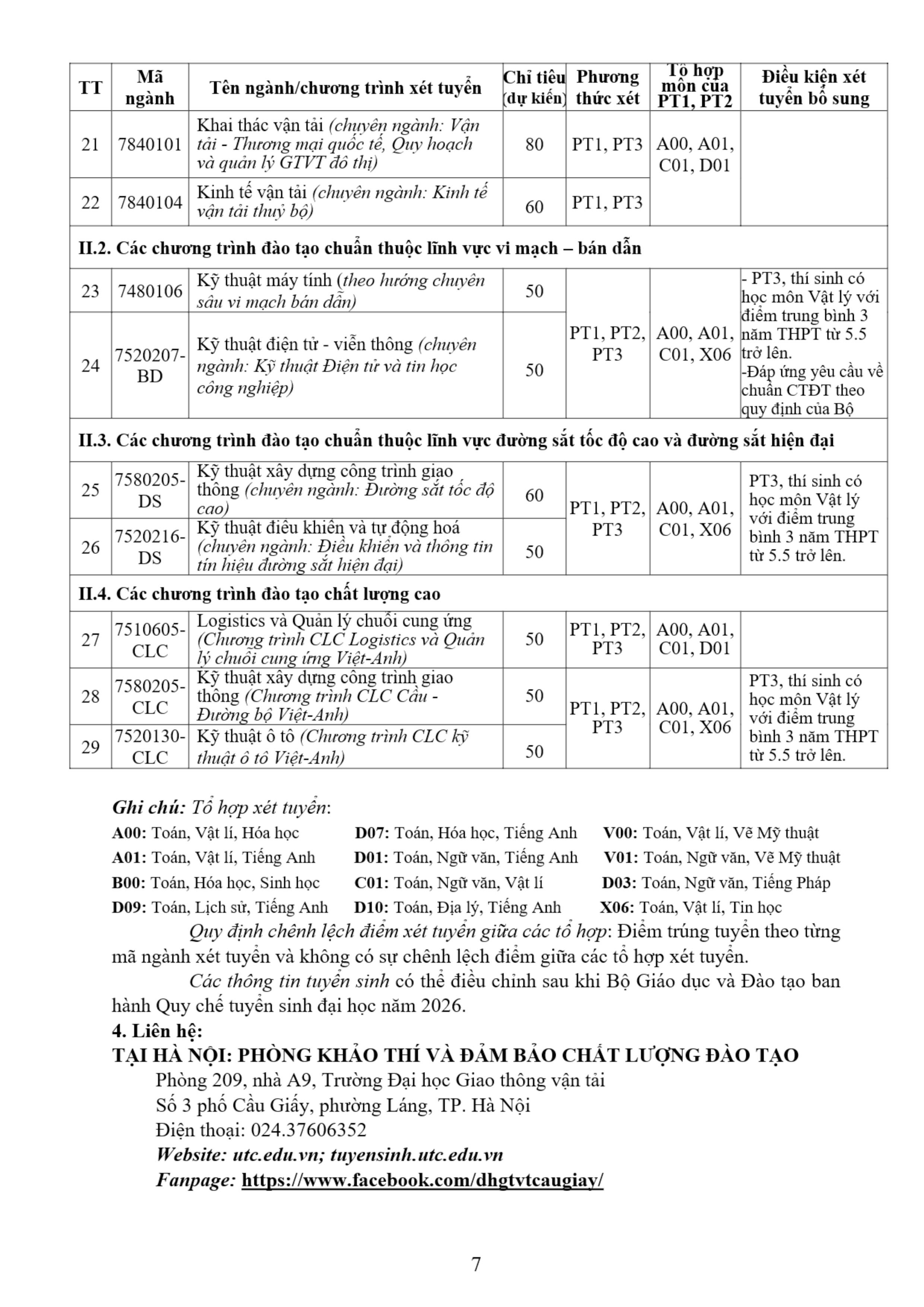 Trường ĐH Giao thông vận tải bỏ phương thức xét tuyển chỉ bằng học bạ năm 2026 - 8