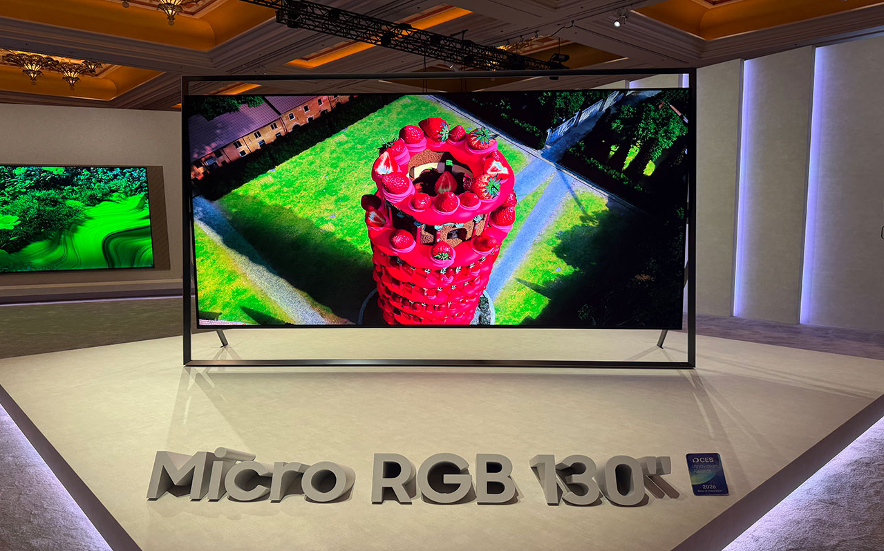 TV Micro RGB 130 inch của Samsung tại CES 2026.