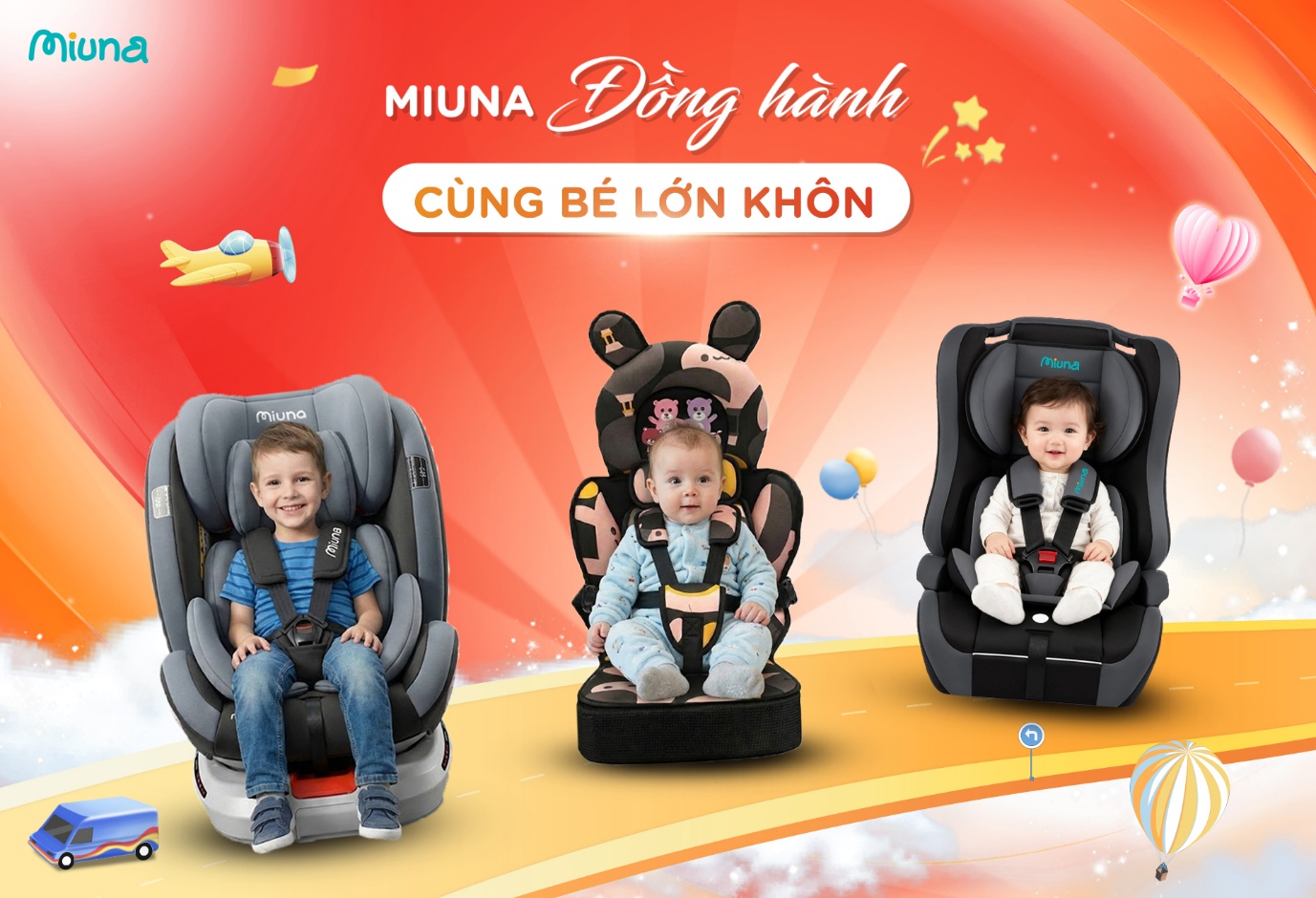 MIUNA theo con trên mọi chặng đường khôn lớn