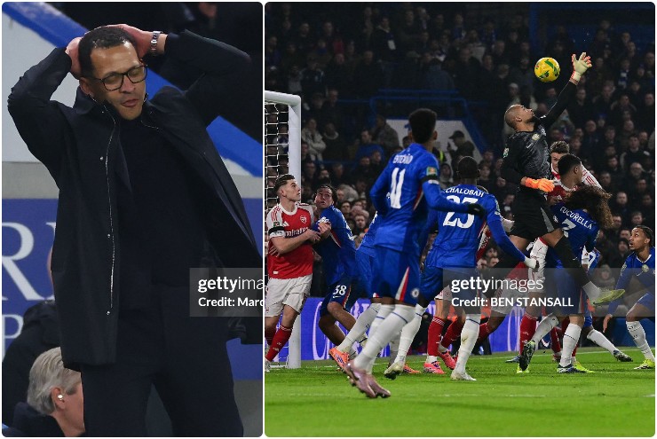 Thủ môn Chelsea lại tấu hài: "Biếu" Arsenal 2 bàn, fan nổi giận