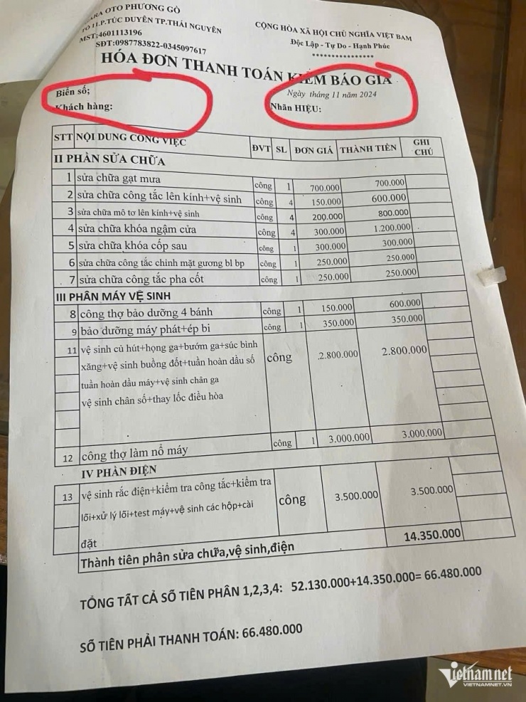 Xe hơn 100 triệu, nhận hóa đơn sửa sau ngập nước hết gần 70 triệu, chủ xe 'sốc' - 2