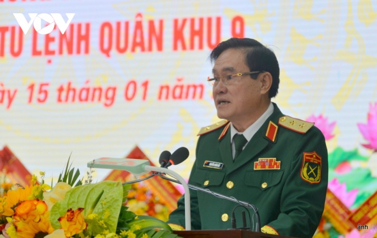 Trung tướng Nguyễn Xuân Dắt, Tư lệnh Quân khu 9 phát biểu