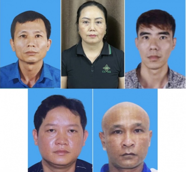 5 trong số các bị can trong vụ hơn 130 tấn thịt lợn nhiễm bệnh bị Công an Hải Phòng khởi tố.