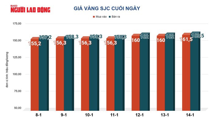 Giá vàng hôm nay 15-1: Tăng mạnh trở lại - 2