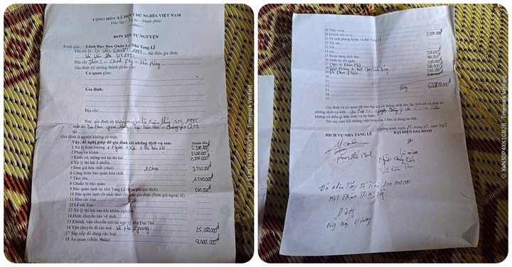Các chi phí dịch vụ của Hợp tác xã Dịch vụ tang lễ trọn gói Tiền An gây xôn xao dư luận.