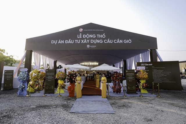 UBND TPHCM TPHCM phối hợp cùng Công ty CP Tập đoàn Masterise tổ chức lễ động thổ cầu Cần Giờ