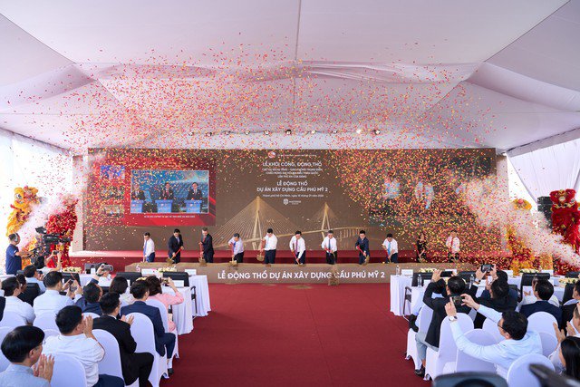 Nghi thức động thổ dự án cầu Phú Mỹ 2