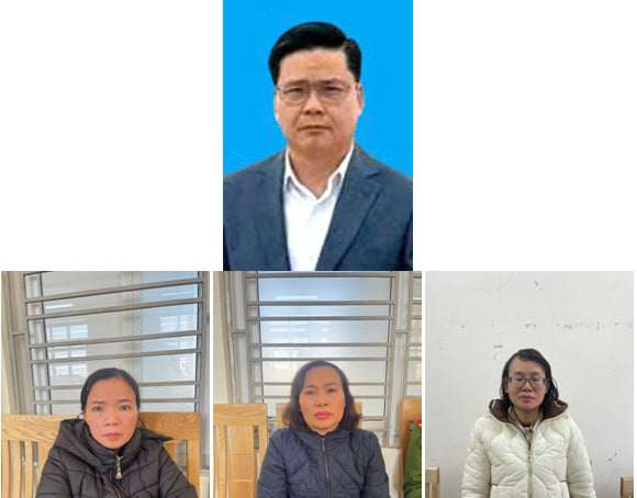 Ông Trương Sỹ Toàn, Tổng Giám đốc Công ty CP đồ hộp Hạ Long, cùng 3 thuộc cấp