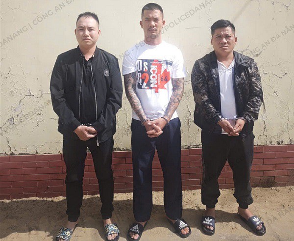 3 đối tượng cho vay lãi nặng bị bắt giữ. Ảnh: Công an TP Đà Nẵng.