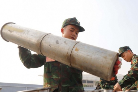 Quân đội thiết lập trận địa pháo hoa quy mô lớn nhất tại Mỹ Đình