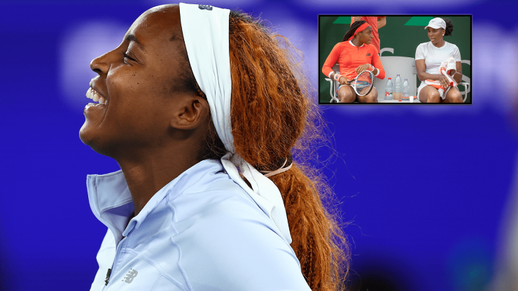 Coco Gauff có thể chạm trán Venus Williams (người đội mũ) ngay vòng 2
