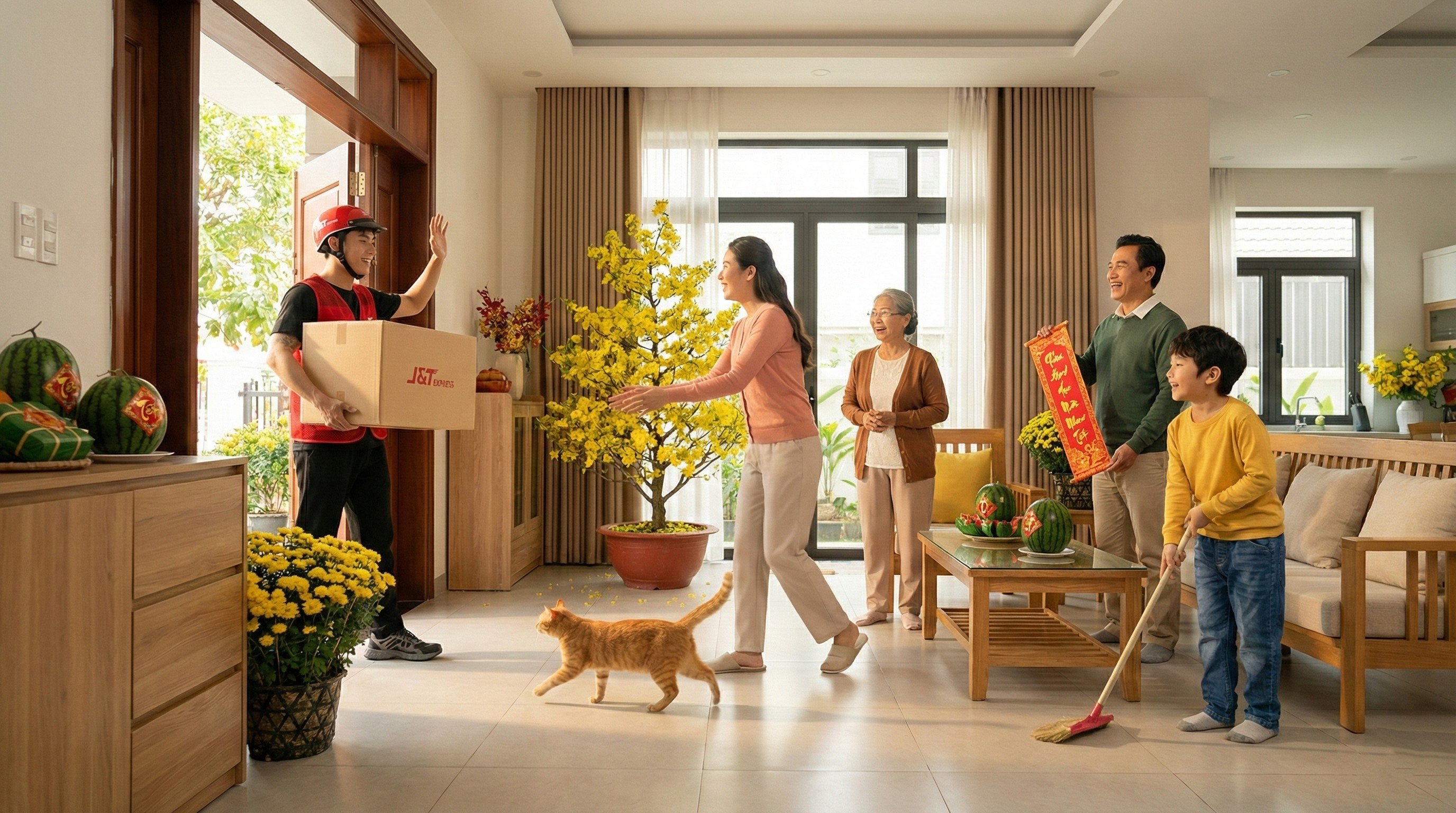 J&amp;T Express đáp ứng nhu cầu gửi hàng linh hoạt trong các dịp cao điểm lễ, Tết