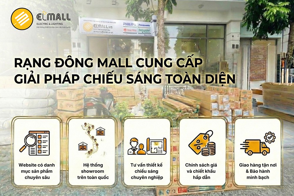 Rạng Đông Mall phân phối đèn LED Rạng Đông chính hãng, giao hàng nhanh chóng, đủ số lượng
