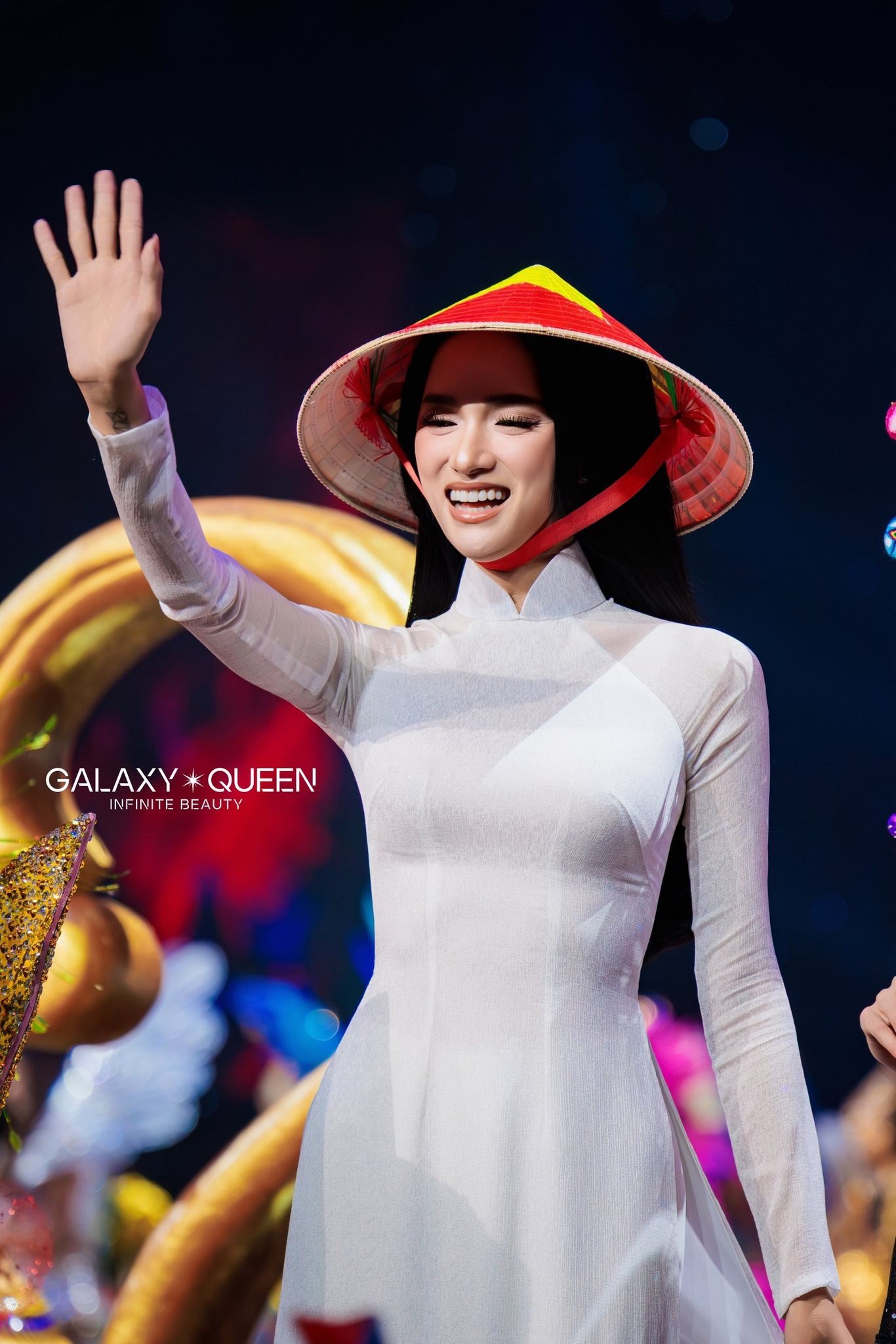 Hương Giang ở Hoa hậu Hoàn vũ 2025.