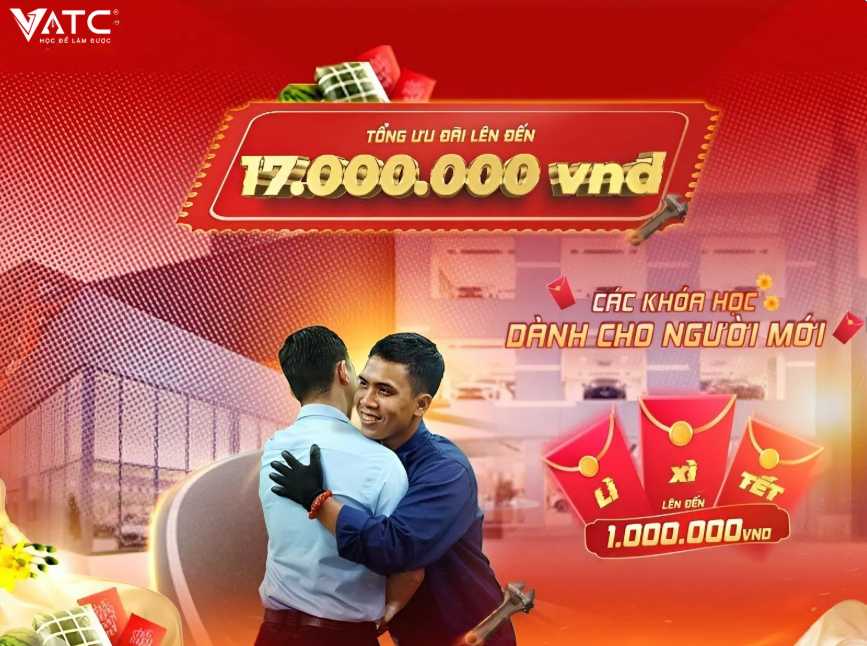 Ưu đãi khóa học nghề sửa chữa ô tô cho người mới tại trung tâm VATC