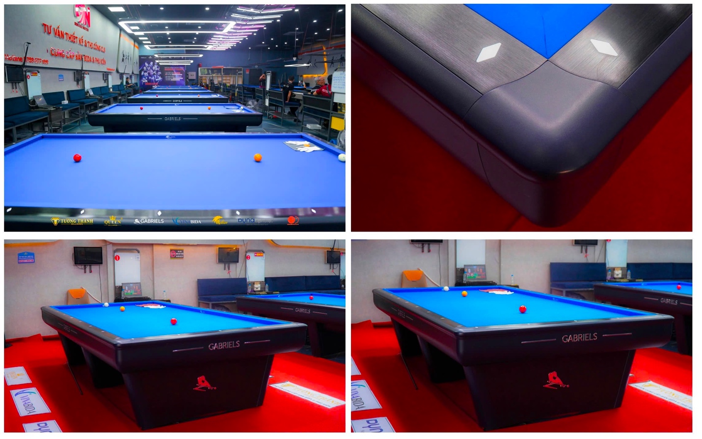 Mẫu bàn Gabriels Rafale 2.0 được sử dụng thi đấu tại giải được phân phối chính thức bởi Tường Thành Billiards