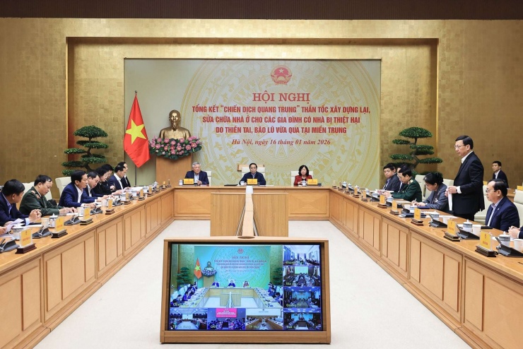 Thủ tướng Chính phủ chủ trì Hội nghị tổng kết "Chiến dịch Quang Trung". Ảnh VGP