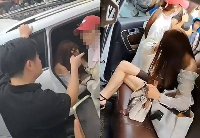 Thay vì tỏ ra hối hận về hành vi ngoại tình, người chồng lại lớn tiếng quát tháo vợ giữa phố.