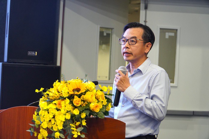 Ông Phạm Minh Mẫn, Phó Giám đốc Sở Xây dựng TPHCM, chia sẻ tại hội thảo.