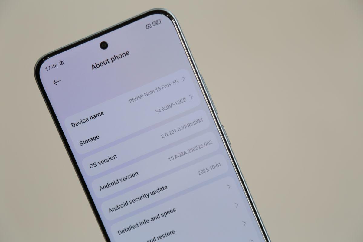Một số thông tin cấu hình máy.