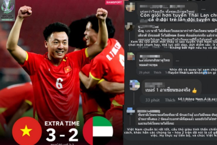 CĐV Thái Lan lý giải sức mạnh U23 Việt Nam, thừa nhận  " họ là số 1 Đông Nam Á " 