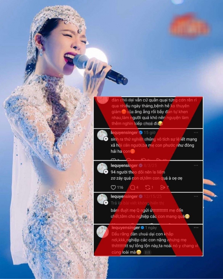 Những phát ngôn với lời lẽ gay gắt, thô tục của Lệ Quyên trở thành tâm điểm bàn tán trên mạng xã hội. Ảnh: BMSB