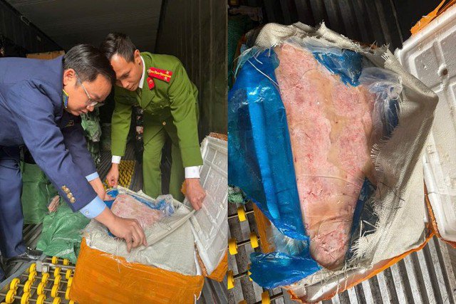 Số hàng hóa không rõ nguồn gốc bị lực lượng chức năng thu giữ. Ảnh: Công an TP Hà Nội.