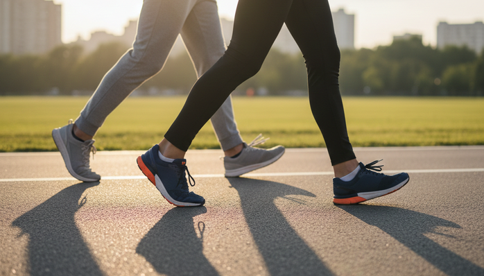 Đi bộ, chạy bộ thêm 5-10 phút mỗi ngày cũng có thể giúp bạn kéo dài tuổi thọ - Minh họa AI: Thu Anh