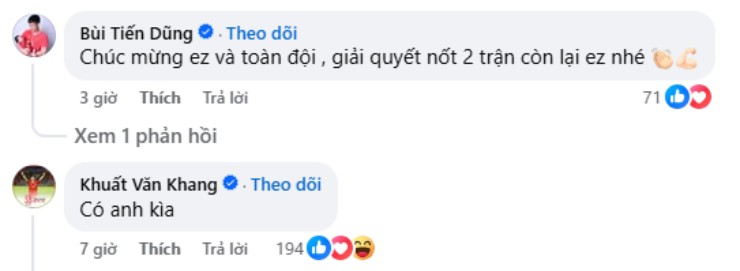 Trung vệ Bùi Tiến Dũng kỳ vọng U23 Việt Nam "giải quyết nốt 2 trận còn lại"