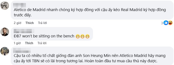 Fan&nbsp; Việt Nam kêu gọi Atletico, Tottenham chiêu mộ&nbsp;Đình Bắc, thậm chí tuyên bố cầu thủ con cưng có nhiều tố chất giống Son Heung Min