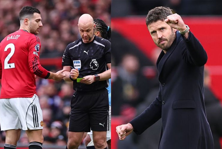 Carrick muốn "bình thường hóa" chiến thắng Man City, sao MU may mắn thoát thẻ đỏ