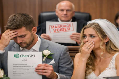Nhờ ChatGPT soạn lời thề nguyện trong đám cưới, cặp đôi bị toà án hủy hôn